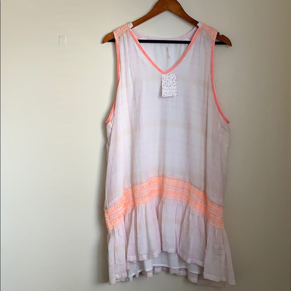 NWT Free People Drop Waist Dress - Picture 2 of 6